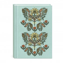 Fabric embroidered journal - Regalia (Mint)