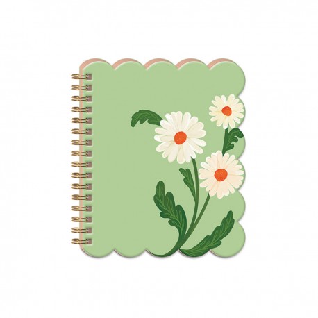 Mini spiral journal - Fruit & Fleur (Daisies)