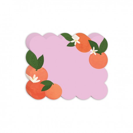 Die cut notepad - Fruit & Fleur (Oranges)