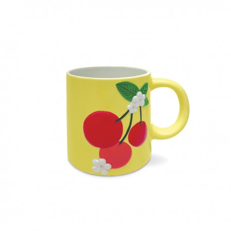 Mug in ceramic - Fruit & Fleur (Cherries)