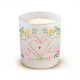 Bougie parfumée 220gr en verre blanc - A fleur de peau