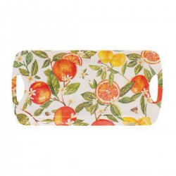 Plateau long rectangulaire en mélamine - Oranges & Lemons