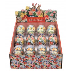 Vintage Easter - Display of 24 medium eggs (3 assorted)