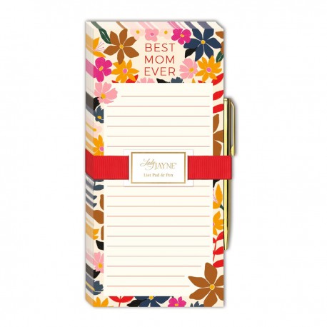 List pad with pen (floral) -Modern Mom 