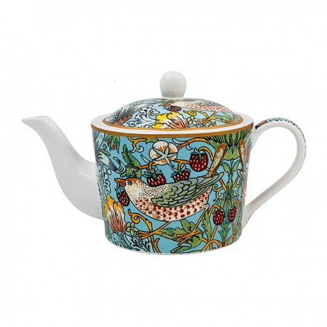 Théière en porcelaine - Strawberry Thief Blue