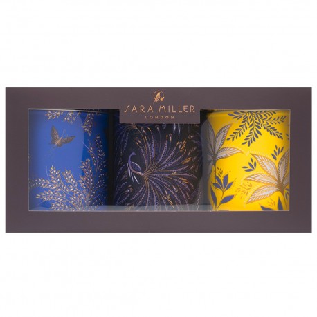 Set de 3 boîtes rondes hautes en métal - Sara Miller (Birthday Coll.)
