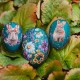 Set of 12 easter eggs Floral Couture - 12 cm - 3 designs assorted