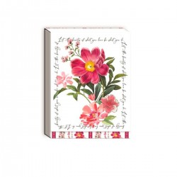 Pocket carnet de notes aimanté - Notable Floral (peony)