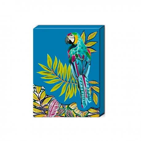 Pocket notepad - Blue Parrot
