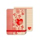 Pocket Carnet Notes (élastique rouge) 'Stripe Heart'