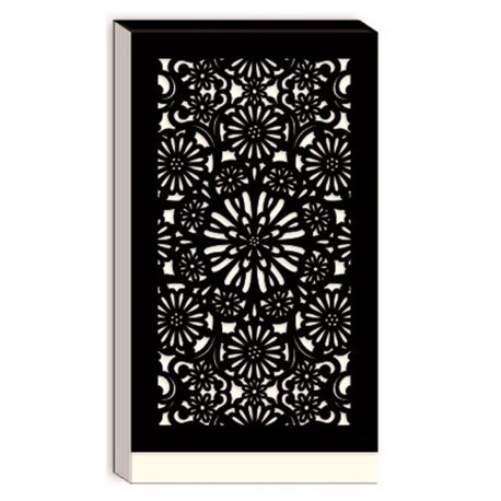 Long notepad (black lace)- Luxe Lace