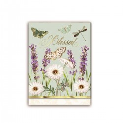 Pocket carnet de notes aimanté - "Blessed" Lavender
