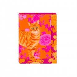 Pocket carnet de notes aimanté - Petals and Paws (Tabby)