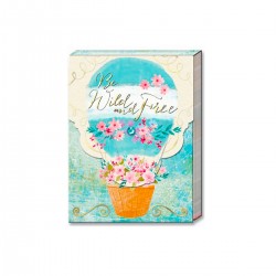Pocket carnet de notes aimanté - Floral Air Ballon