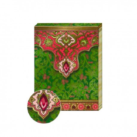 Pocket Carnet Notes 'Cachemire Vert'