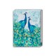 Pocket carnet de notes aimanté - Emerald Peacock (Two Peacocks)