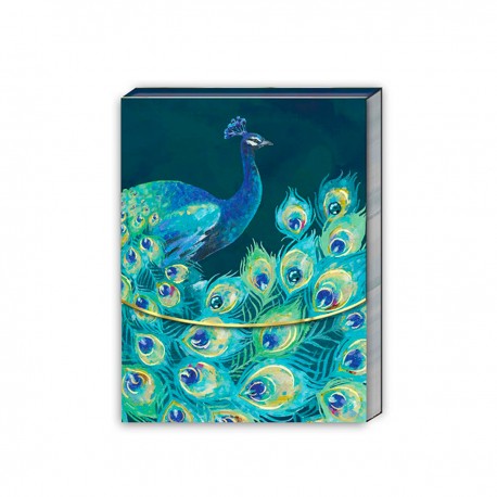Pocket carnet de notes (One Peacock) 'Emerald Peacock'