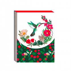 Pocket carnet de notes aimanté - Colibri