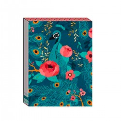 Pocket carnet de notes aimanté - Paon