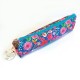 Pencil case in cotton - Floral folk