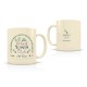 Mug céramique beige mat 350ml - Club N°One (woof lovers)