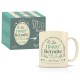 Mug céramique beige mat 350ml - Club N°One (happy retraite)