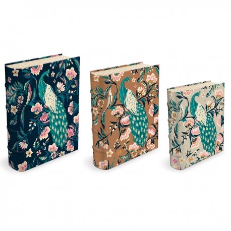 Large book box set 3 - Jacobean Peacock