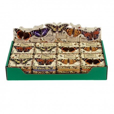 Boîtes rectangulaires PM 4ass - Vintage Butterflies - Nostalgia