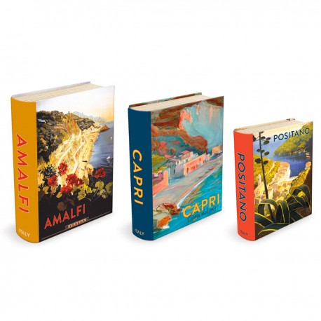 Set de 3 boîtes livres gigognes GM - Amalfi Coast