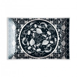 Coupelle en verre/Porte-savon 'Bouquet'