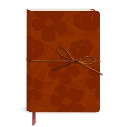 Carnet de notes couverture cuir vegan - Batik Botanicals (Floral) 