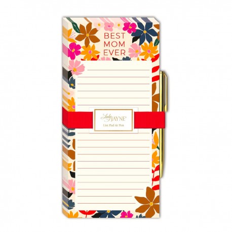 List pad with pen (floral) -Modern Mom 