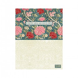 Coffret 12 cartes et enveloppes - William Morris (Cray)
