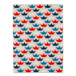 Torchon en coton biologique 50x70 cm Paper Boats - Chic Mic