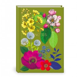 Carnet de notes A5 couverture rigide - Vintage Floral (Floral)
