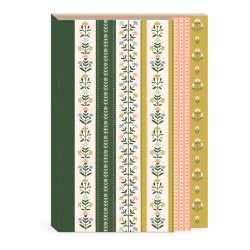 Carnet de notes à 3 niveaux - Sweet boutique (Forest coral floral)