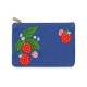 Embroidered pouch - Fruit & Fleur (Strawberries)