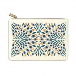 Trousse brodée - Nightshade (Peacock Fan)