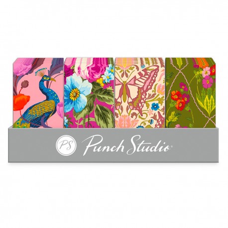 Présentoir prépack 24 carnets notes longs aimantés-Timeless Treasures