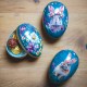 Set of 12 easter eggs Floral Couture - 12 cm - 3 designs assorted
