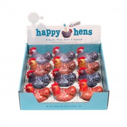 Poules à garnir en métal - Présentoir 24 ass - Hens