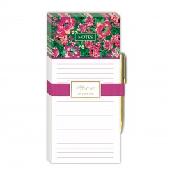 Bloc shopping magnétique & stylo - Global Garden (green floral) 