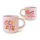 Mug céramique rond rose 350ml - Far-west (Serpent)
