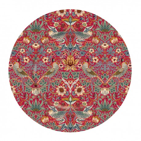 Assiette d'ornement en métal imprimé - William Morris (Hyacinth)