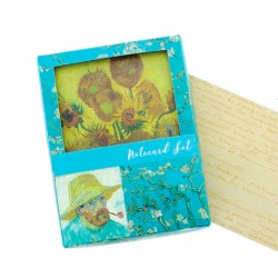 Pochette 12 cartes & 12 enveloppes (3 motifs) - Van Gogh