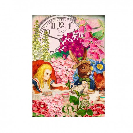 Carte double GM & env. 'ALICE' (tea time)