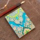 Pocket Carnet Notes Paisley ' Turquoise'