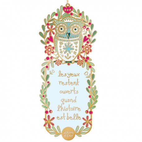 Bookmark - Noël Folk (chouette)