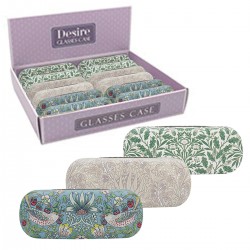 Présentoir de 12 étuis à lunettes (3 motifs W.Morris Strawberry Thief