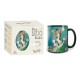 Black ceramic mug 12oz - Le Jardin des Secrets